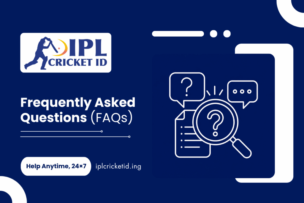 Find answers to frequently asked questions about IPLCricketID.ing, including account registration, live betting, payments, withdrawals, and customer support.