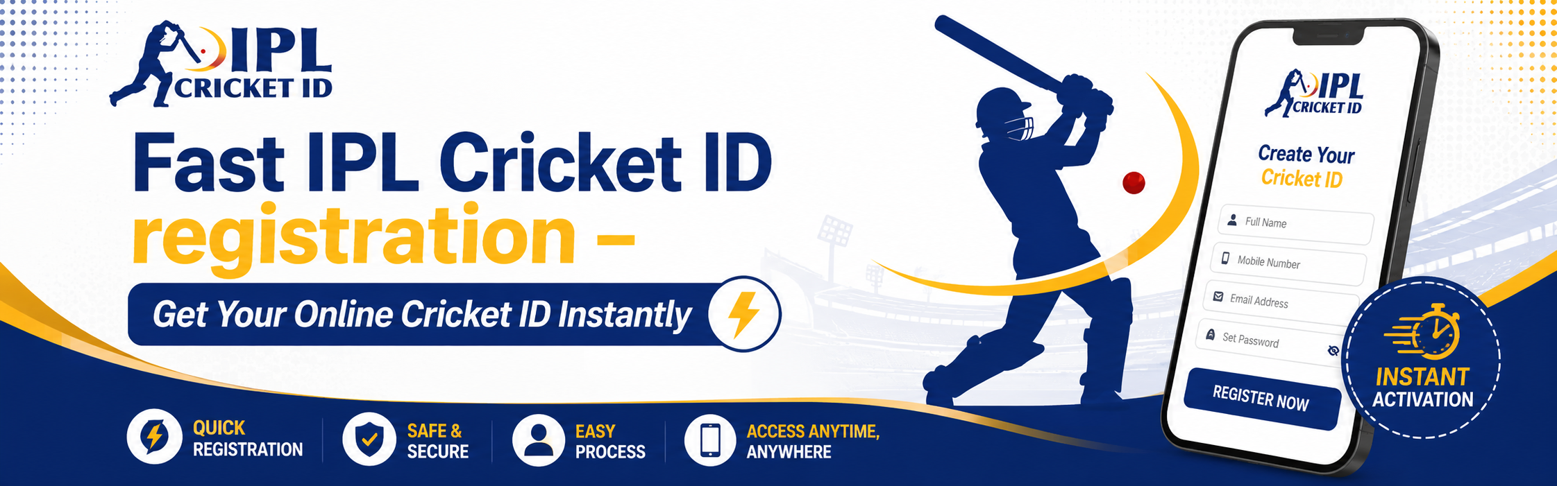 Fast IPL Cricket ID registration – Get Your Online Cricket ID Instantly