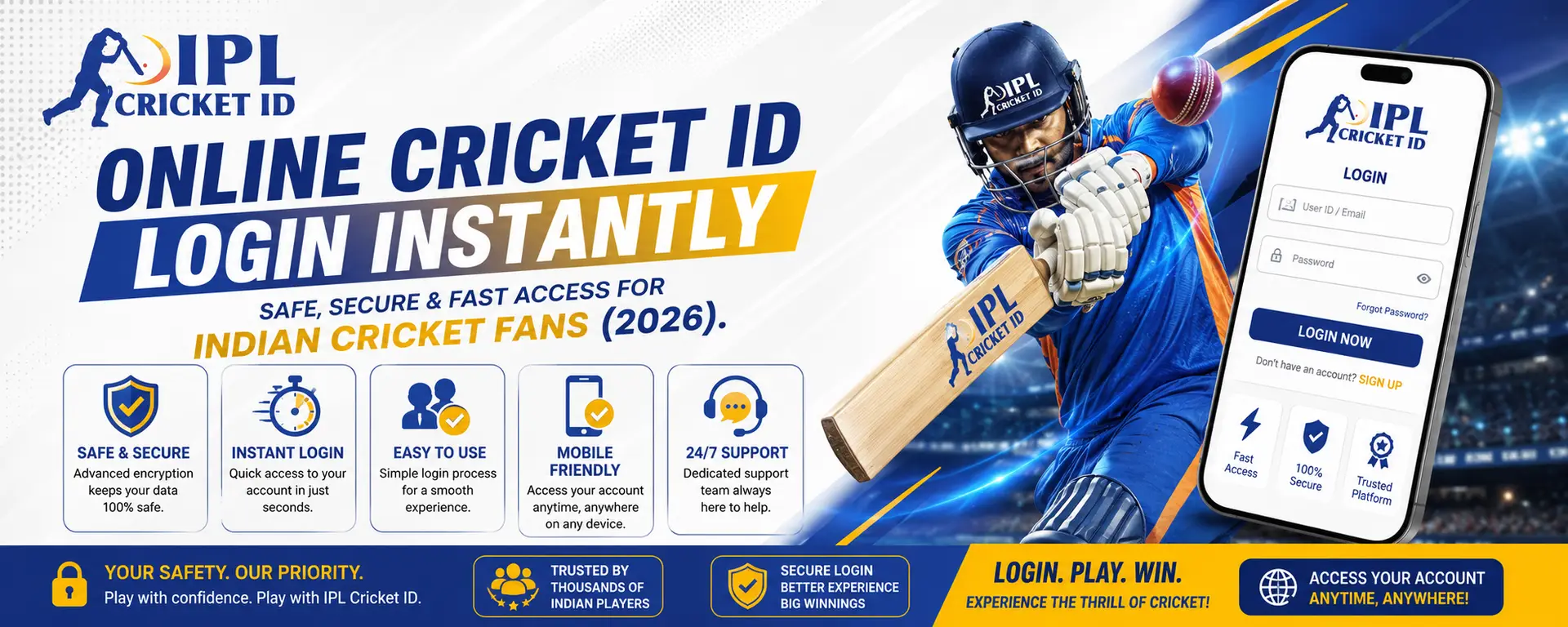 Online Cricket ID Login Instantly | Safe & Secure Cricket ID Login (2026)