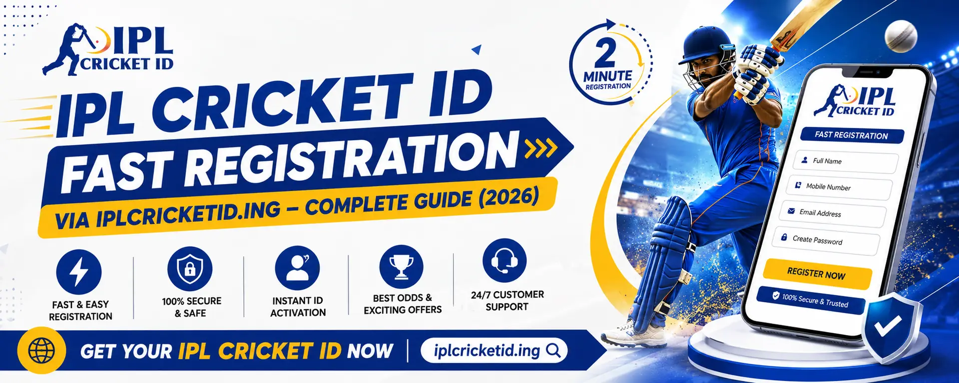 IPL Cricket ID Fast Registration (2026) – Get Instant IPL Cricket ID Online
