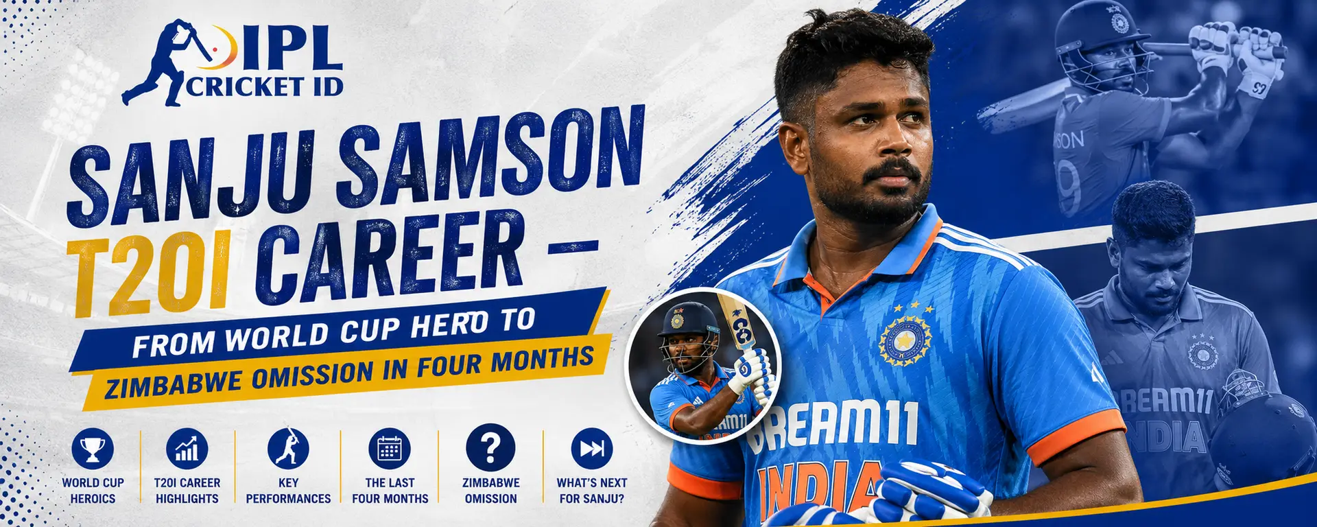 Sanju Samson T20I Career – Stats, Records, Runs, Centuries and Zimbabwe Squad Omission